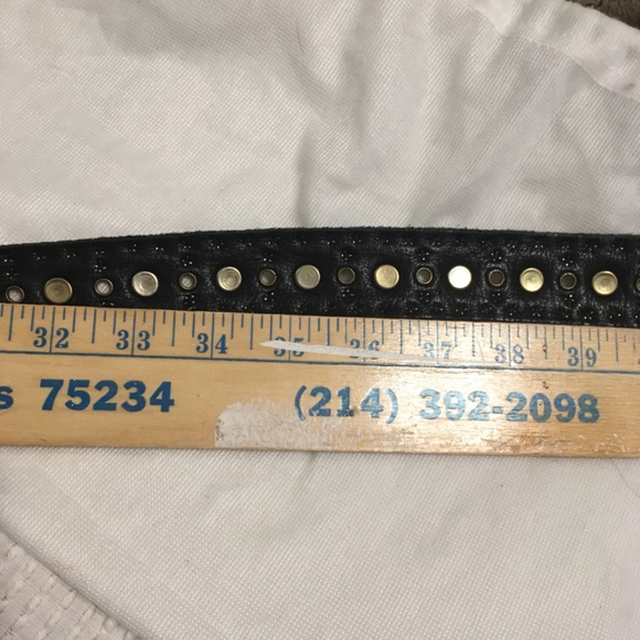 Coin Western Vintage Belt by Streets Ahead in Black with Gold & Silver Hardwar main image 6
